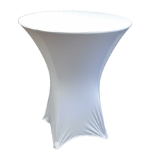 Spandex Fitted Stretch Table Cover for 36'' Cocktail Table - White