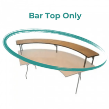Titan Series™ Wood Folding Table - BAR TOP - for 7' serpentine table