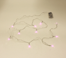 Pink LED Strings 6ft with 10 Lights - 12 Sets