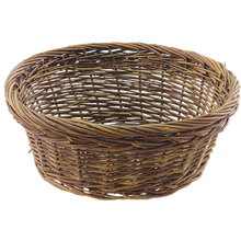 16 Pcs - Rustic Willow Bowl Baskets with Double Rim - 10 Inch