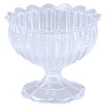 24 Pcs - 6 Inch Chalice Vases - Clear Plastic