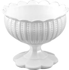 24 Pcs - 6 Inch Chalice Vases - White Plastic