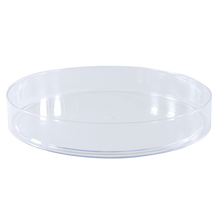 24 Pcs - 7.25 Inch Designer Dishes - Clear Plastic