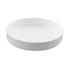 24 Pcs - 7.25 Inch Designer Dishes - White Plastic