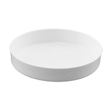 18 Pcs - 10 Inch Designer Dishes - White Plastic
