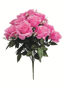 Case of 6 - 20" Pink Rose Watertight Bush x 14
