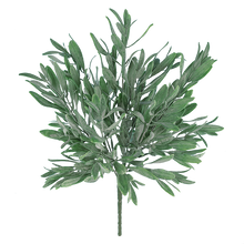 Case of 12 -14" Plastic Olive Leaf Bush x 7