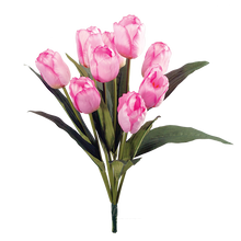 Case of 12 - 18" Pink Tulip Bush x 9