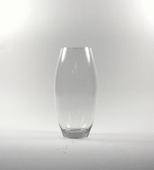 4" x 12" Clear Bullet Glass Vase - 6 Pieces