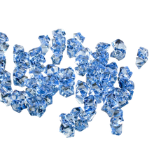 Light Blue Acrylic Crystal Ice Rocks - 1" Centerpiece Vase Filler Wedding Table Scatter & Crafts - 7.5 lbs (20 Cups, 1500 Pcs)