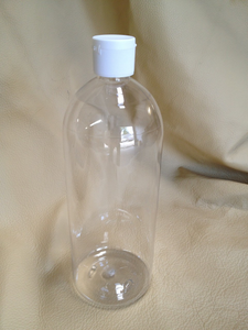 500ml clear PET plastic bottle with lid