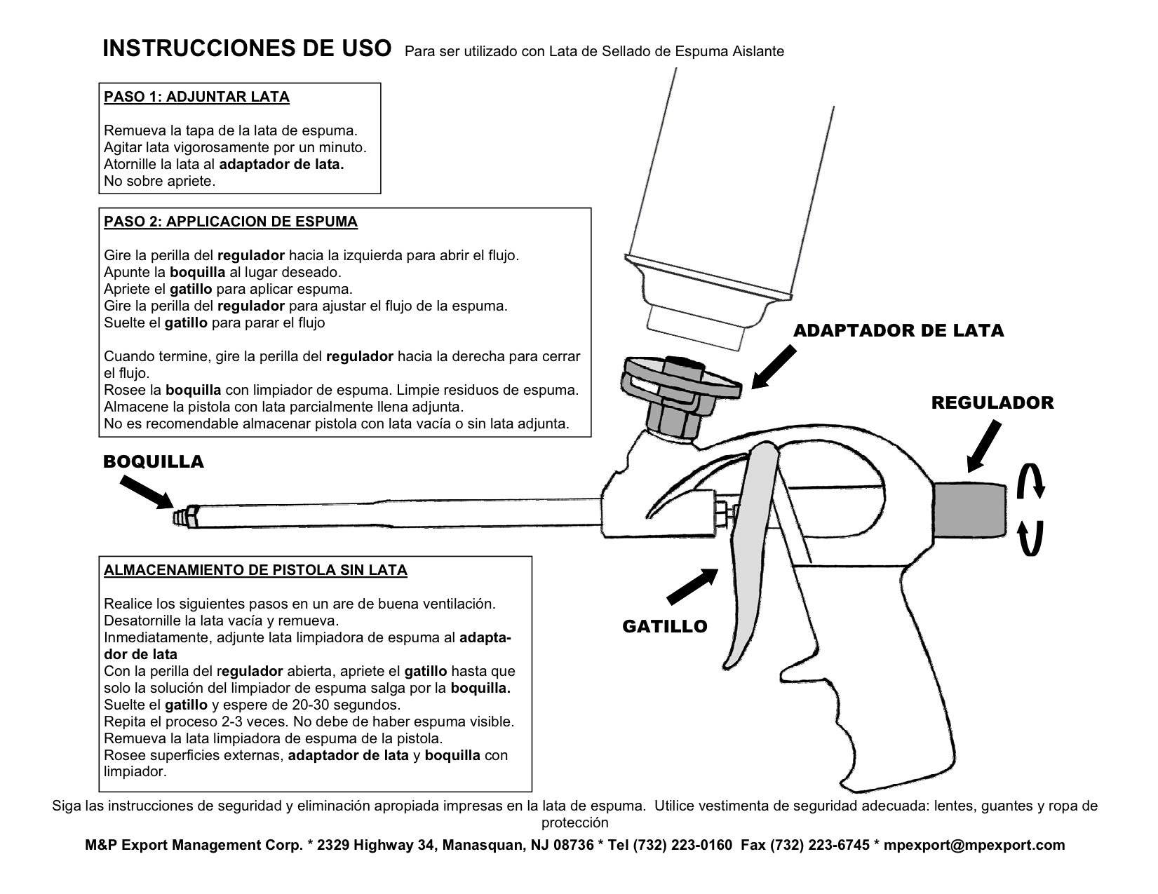 Teflon Coated Professional Spray Foam Gun AWarehouseFull