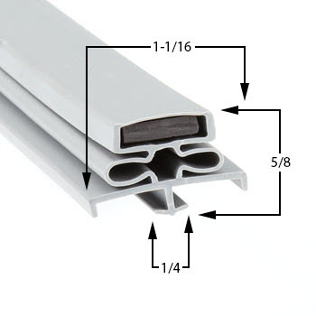 Continental Gasket 21 3/8 x 60 1/4 - Refrigeration Gaskets Made