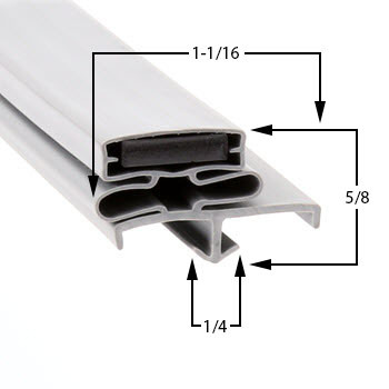 Continental Gasket 25 1/2 x 26 1/4 - Refrigeration Gaskets Made