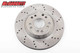 McGaughys 13" Cross Drilled Disc Brake Rotor; 5x4.75 & 5x5 Bolt Pattern - Driver Side - Part# 63146