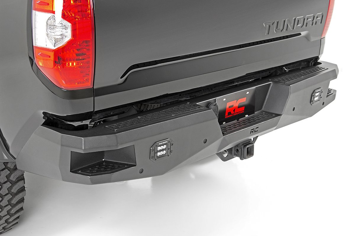 2014-2020 Toyota Tundra 2WD/4WD HD Rear Bumper W/ LED Lights - Rough ...