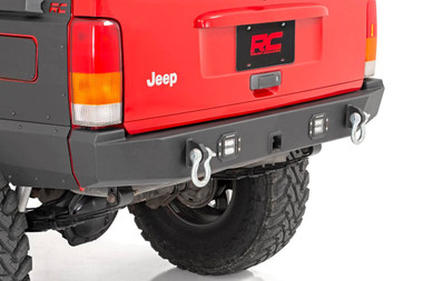 1984-2001 Jeep Cherokee XJ 2WD/4WD Rear Bumper w/ LED Lights - Rough Country 110504
