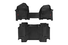2019-2022 Dodge Ram 1500 Crew Cab Front/Rear Heavy Duty Floor Mats - Rough Country M-31410