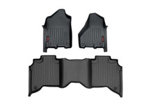 2019-2022 Dodge Ram 2500 Crew Cab Front/Rear Heavy Duty Floor Mats - Rough Country M-31430