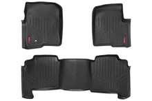 2004-2008 Ford F-150 Crew Cab Front/Rear Heavy Duty Floor Mats - Rough Country M-50412