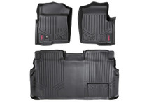 2009-2012 Ford F-150 Crew Cab Front/Rear Heavy Duty Floor Mats - Rough Country M-50912