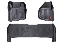 2011-2016 Ford F-250/350/450/550 Super Duty Crew Cab Front/Rear Heavy Duty Floor Mats - Rough Country M-51223