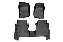 2020-2022 Jeep Gladiator JT Front/Rear Heavy Duty Floor Mats - Rough Country M-61501