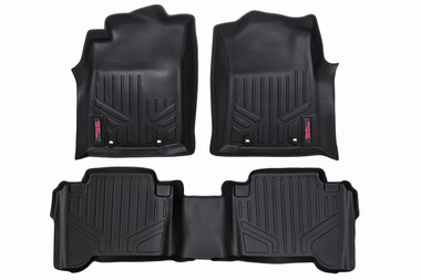 2007-2011 Toyota Tundra Double Cab Front/Rear Heavy Duty Floor Mats - Rough Country M-70713