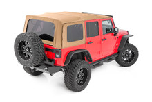 2010-2018 Jeep Wrangler JK 4WD 2 Door Spice Replacement Soft Top - Rough Country RC85460.70