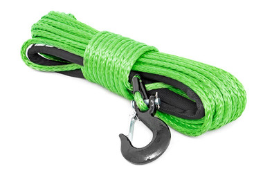 3/8"x85' Synthetic Winch Rope, Green - Rough Country RS113
