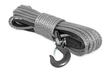 3/8"x85' Synthetic Winch Rope, Gray - Rough Country RS117