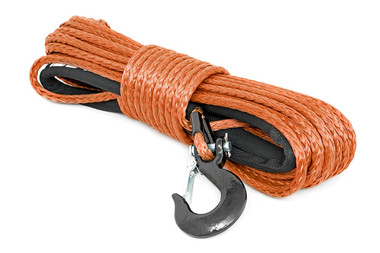 3/8"x85' Synthetic Winch Rope, Orange - Rough Country RS111