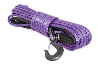 3/8"x85' Synthetic Winch Rope, Purple - Rough Country RS112