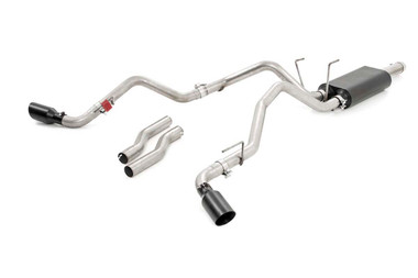 2009-2018 Dodge Ram 1500 Dual Cat-Back Exhaust System - Rough Country 96009