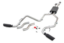 2009-2023 Toyota Tundra Dual Cat-Back Exhaust System - Rough Country 96012