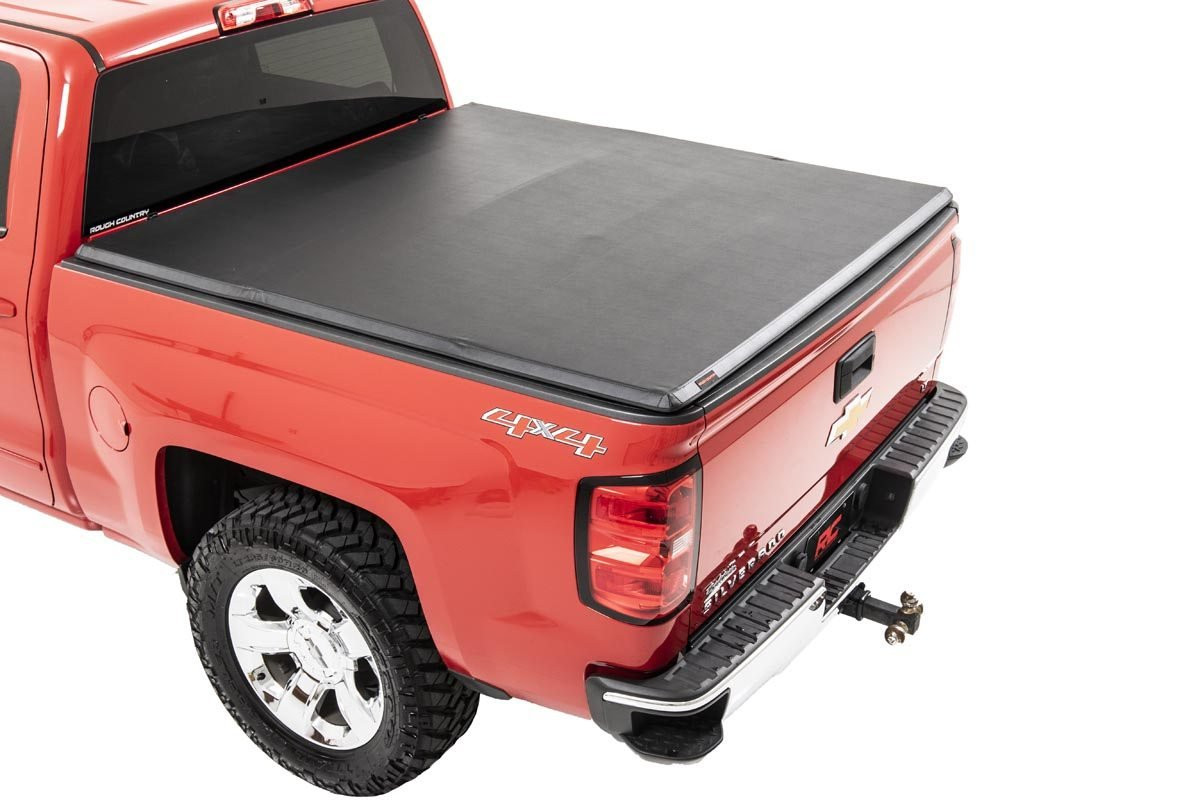 2014-2018 Chevy & GMC Silverado/Sierra 1500 77" Soft Tri-Fold Bed Cover ...