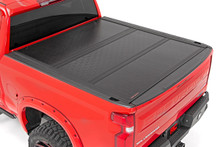 2019-2022 Chevy & GMC Silverado/Sierra 1500 96" Low Profile Hard Tri-Fold Bed Cover - Rough Country 47120580