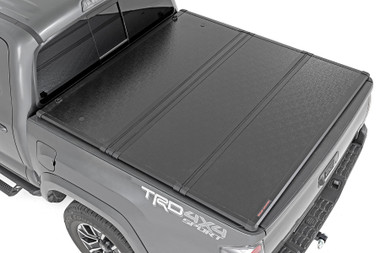 2016-2023 Toyota Tacoma 60" Hard Folding Bed Cover - Rough Country 45716501A
