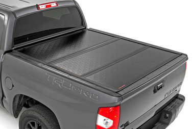 2002-2019 Toyota Tundra 65" Low Profile Hard Tri-Fold Bed Cover - Rough Country 47414550