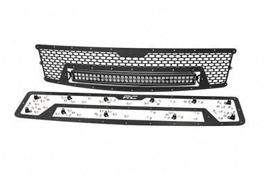 2007-2013 Chevy Silverado 1500 2WD/4WD Mesh Grille w/LED lights - Rough Country 70196