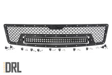 2007-2013 Chevy Silverado 1500 2WD/4WD Mesh Grille w/LED lights - Rough Country 70196BDA