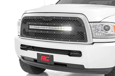 2013-2018 Dodge Ram 2500/3500 2WD/4WD Mesh Grille w/LED lights - Rough Country 70152