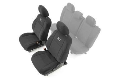 2016-2023 Toyota Tacoma 2WD/4WD Neoprene Front Seat Cover - Rough Country 91030