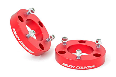 2004-2015 Nissan Titan 2" Strut Spacers - Rough Country 863RED