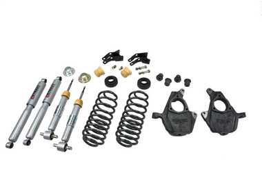 2007-2013 Chevy Avalanche Without Factory Auto Ride Shocks 0" to -4"/4-5" Lowering Kit - Belltech 753SP