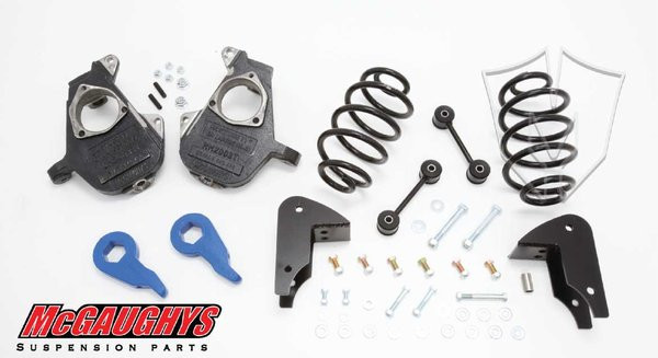 01 06 Chevrolet Tahoe W O Auto Ride 3 5 Deluxe Drop Kit Mcgaughys Suspension Superstore