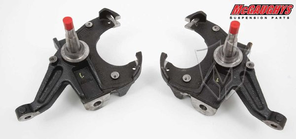 NEW RIDE TECH 2.5 DROP SPINDLES WITH CALIPER BRACKETS,COMPATIBLE WITH 73-87 C10,C15 TRUCK 