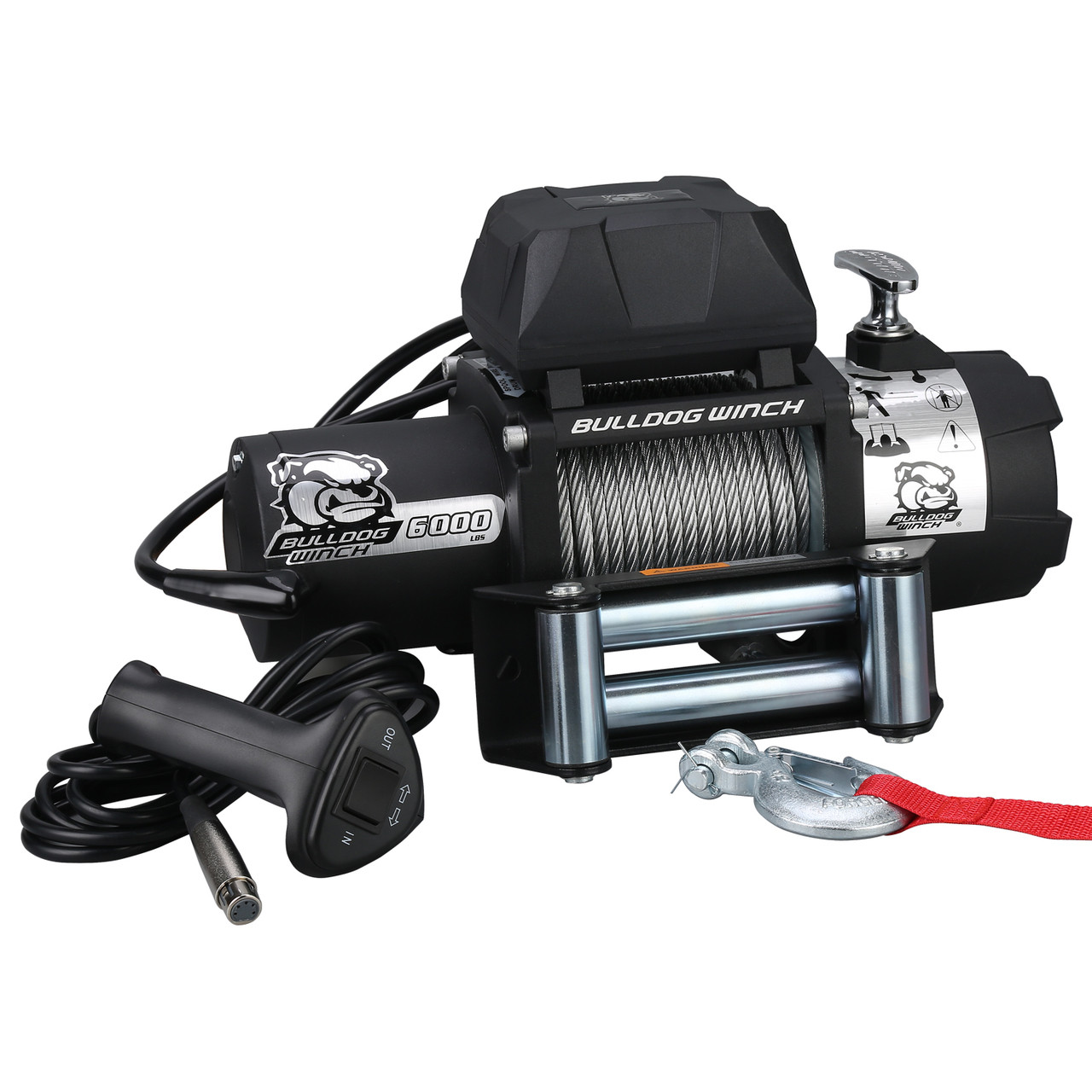 6000lb Winch with Roller Fairlead Bulldog Winch 10004 Accessory