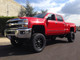 2015-2019 Chevy Silverado 3500HD 2wd Diesel 7" Black SS Lift Kit - McGaughys 52358 Installed Front