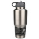 30oz 304 Stainless Tumbler- Double Wall With Screw-On Flip-Up Straw Lid - Bulldog Winch 80052